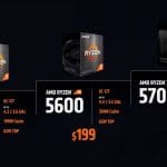 lancement AMD Ryzen 5 5500, R5 5600 et R7 5700X